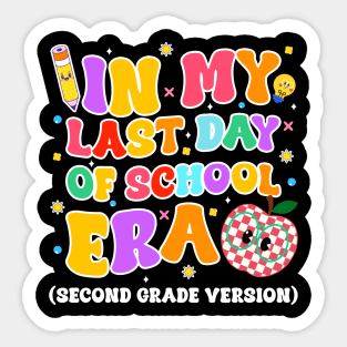 In My Last Day Of-School Era 2nd grade Version gift for boys girls kids Sticker